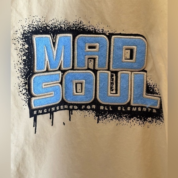 VTG Marc D'Amelio Madsoul HipHop Rap Baggy Button Front Y2K Men's 2XL Old School - Picture 2 of 10